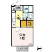 プレム中里Ⅲの間取り画像
