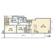 ウエリス市谷加賀町の間取り画像