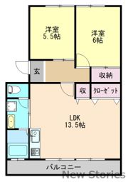 天神マンションⅡの間取り画像