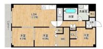 豊中メゾン桃山台1号棟の間取り画像