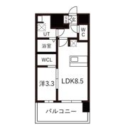 レジュールアッシュOSAKAGATEWAYの間取り画像