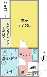 FREDY茶屋が坂の間取り画像