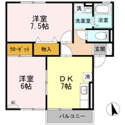 セジュール小矢部の間取り画像