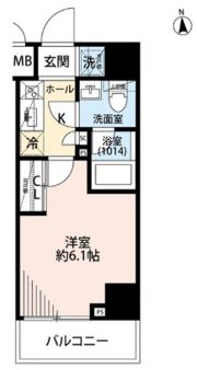 プレール・ドゥーク品川旗の台の間取り画像