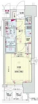 プレサンス大阪城公園ネクサスの間取り画像