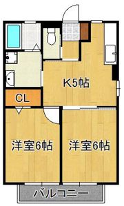 エクセルハイムA棟の間取り画像