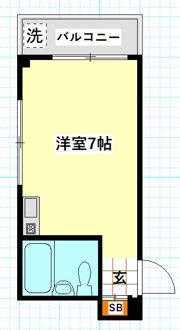 ベルメゾン弘明寺の間取り画像