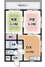 マンションハーモニーの間取り画像