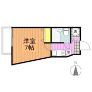 花沢ハイツの間取り画像