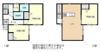 西大寺川口戸建の間取り画像