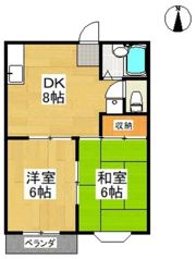 ヴィレッジニューハウンD棟の間取り画像