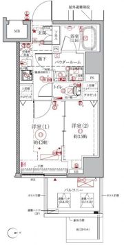 クレイシアIDZ浅草の間取り画像