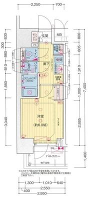 プレサンス西九条シティベイの間取り画像