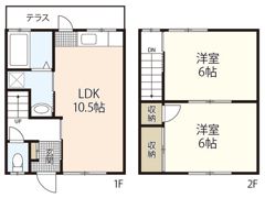 藤河ハイツAの間取り画像
