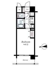 エイペックス天神橋Ⅰの間取り画像