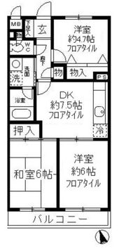 シャンボール武蔵野の間取り画像