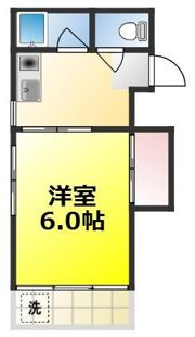 第6大永コーポの間取り画像