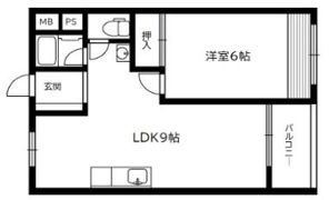 南千里第二コーポラスB棟の間取り画像