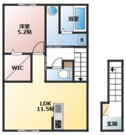 Rutile河合寄安 A棟の間取り画像