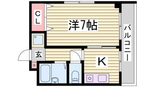 ドゥ・フェイト須磨の間取り画像