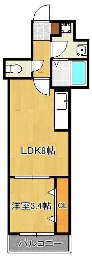 サンクレシア戸畑駅前IIの間取り画像