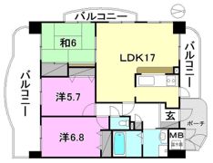 サクラメントアヴェニューの間取り画像