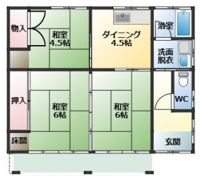 山内戸建ての間取り画像