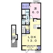 エソール中川の間取り画像