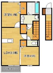 グランドヒルズAの間取り画像