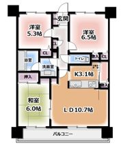 グランドメゾン中津の間取り画像
