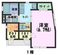 オーパスワンの間取り画像