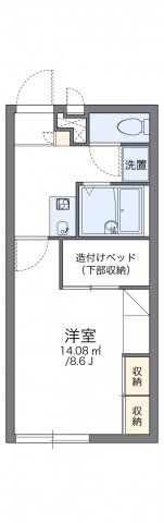 レオパレスメルベーユ竹ノ内の間取り画像