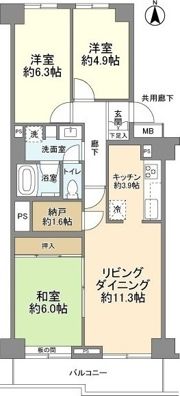 ルジェンテ・リベル志木弐番館の間取り画像