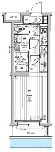 PREMIUM CUBE G 三軒茶屋の間取り画像