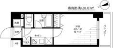パレステュディオDimt大森の間取り画像