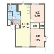 オークスDの間取り画像