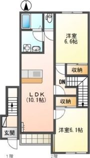 コンフォルト・パレスB棟の間取り画像