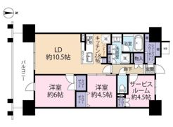 レーベン松山一番町 THE TOWERの間取り画像