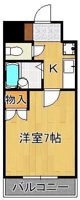 ロイヤルハイツ折尾1号館の間取り画像