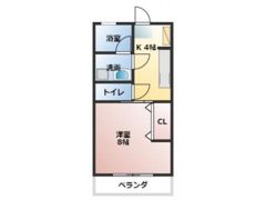 成広矢原コーポ7の間取り画像