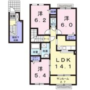 アネシス・ルナAの間取り画像