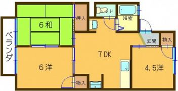 神出マンションの間取り画像