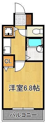ライオンズマンション小倉駅南第3 305号室の間取り画像
