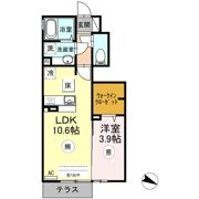 Lavien Cherie(ﾗｳﾞｨｱﾝｼｪﾘｰ）A棟の間取り画像