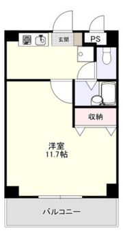 フローラ伊島の間取り画像