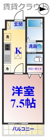 AQUE15の間取り画像