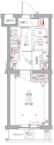 クレヴィスタ柴又の間取り画像