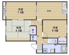 グレイスフル福富A棟の間取り画像