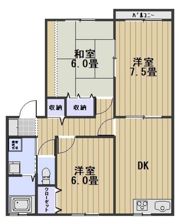 グレイスフル福富A棟の間取り画像