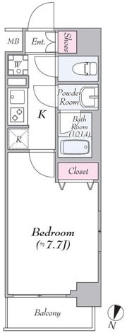ディアレイシャス東京ノースパレスの間取り画像